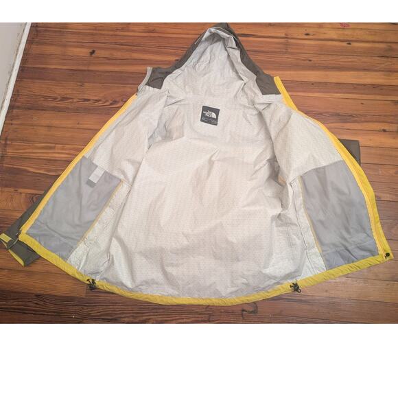 North Face Dryvent Jacket Yellow Mens Large - Picture 6 of 7